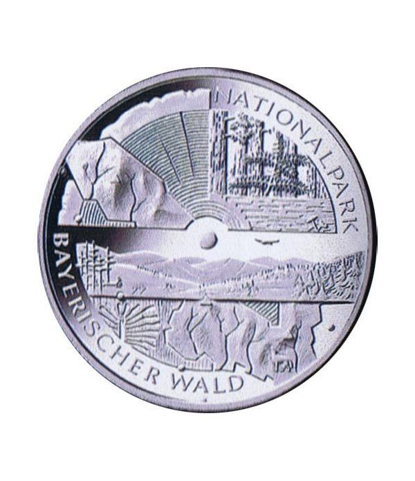 moneda Alemania 10 Euros 2005 D. Parque Selva Bávara