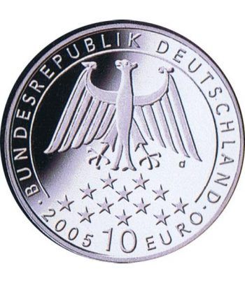 moneda Alemania 10 Euros 2005 G. Friedrich Von Schiller.