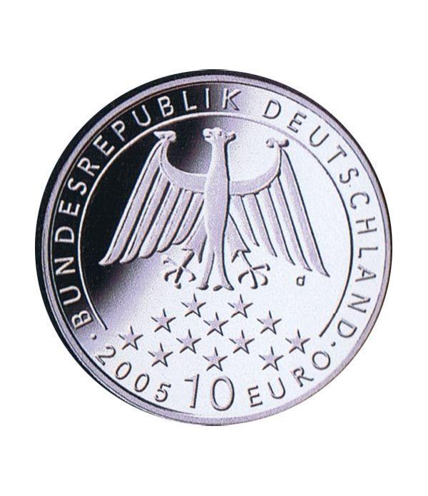 moneda Alemania 10 Euros 2005 G. Friedrich Von Schiller.  - 2