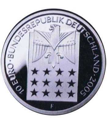 moneda Alemania 10 Euros 2005 F. Bertha von Suttner