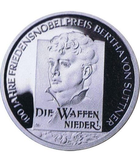 moneda Alemania 10 Euros 2005 F. Bertha von Suttner