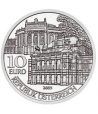 moneda Austria 10 Euros 2005. Teatro Nacional. Plata.