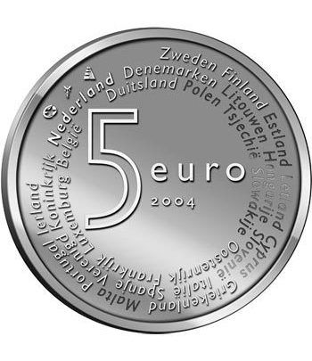 Holanda 5 Euros 2004 Ampliación Unión Europea.