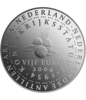 Holanda 5 Euros 2004 50 aniversario constitución