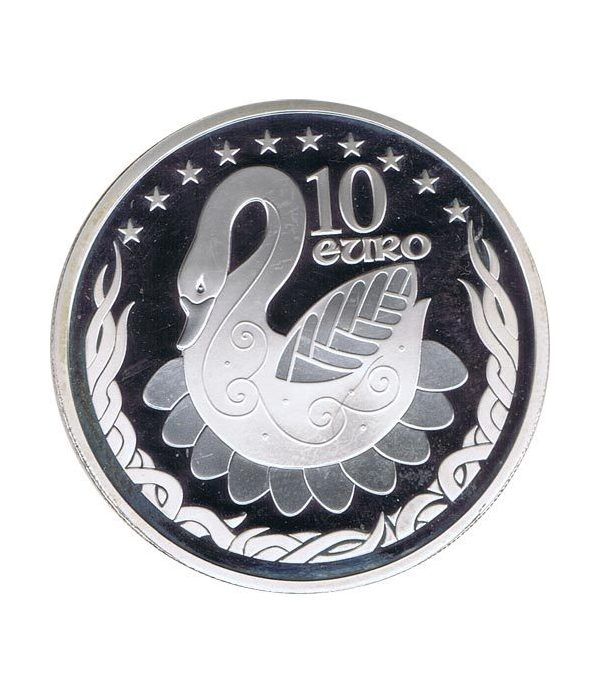Irlanda 10 Euros incorporación Unión Europea 2004. Estuche Proof  - 4