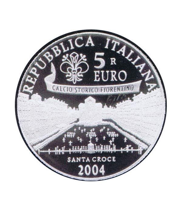 Italia 5 Euros 2004 FIFA (estuche proof)  - 1