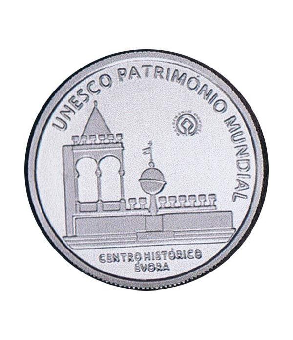 Portugal 5 Euros 2004 Unesco Evora. Plata