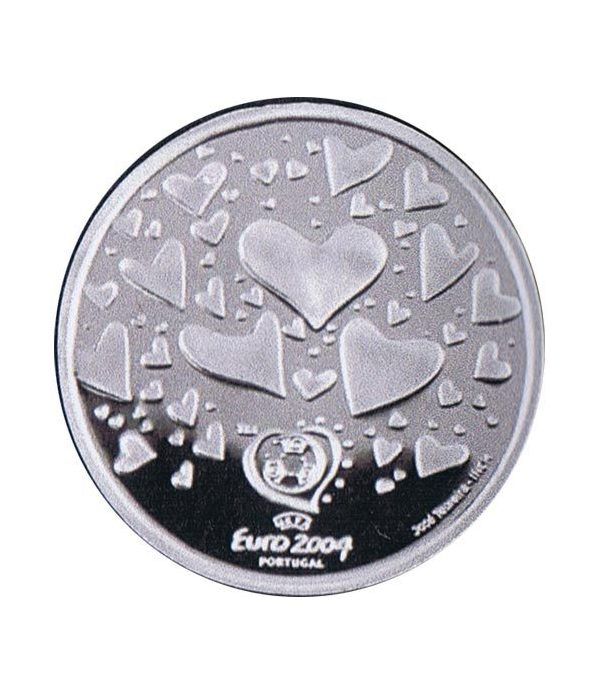 Portugal 8 Euros 2003 UEFA corazones. Plata.  - 2