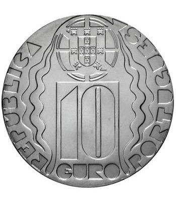 Portugal 10 Euros 2004 Olimpiadas Atenas. Plata.