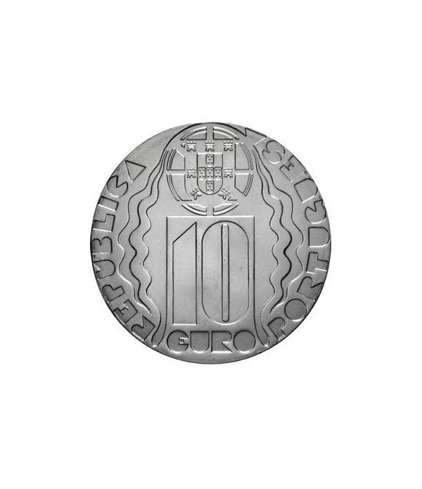 Portugal 10 Euros 2004 Olimpiadas Atenas. Plata.