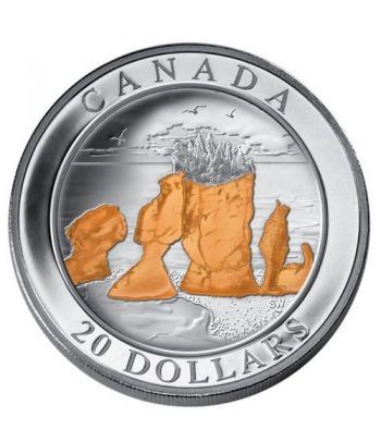 Canada 20$ 2004 Maravillas de la Naturaleza. Rocas Hopewell  - 1
