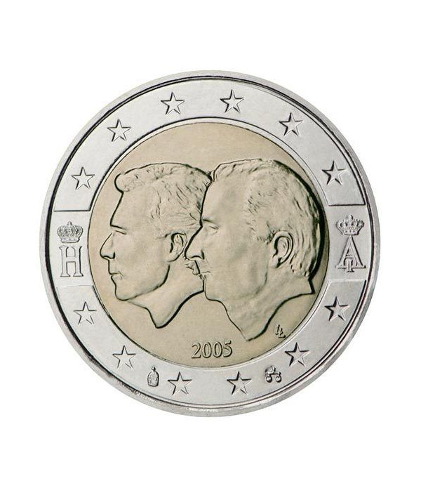 moneda conmemorativa 2 euros Belgica 2005.