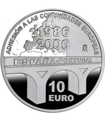 Moneda 2006 XX aniversario CE 10 euros. Plata.  - 2