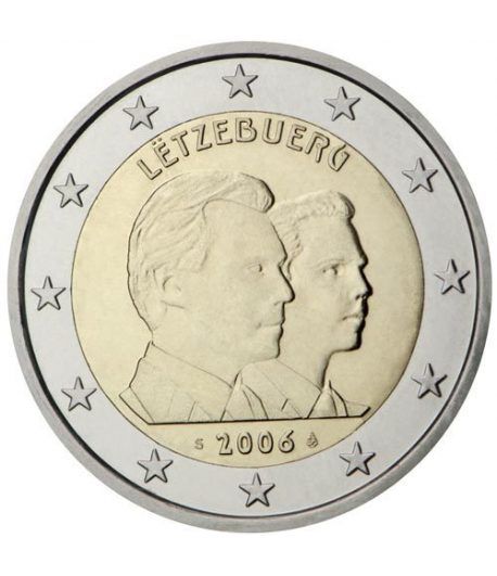 moneda conmemorativa 2 euros Luxemburgo 2006.