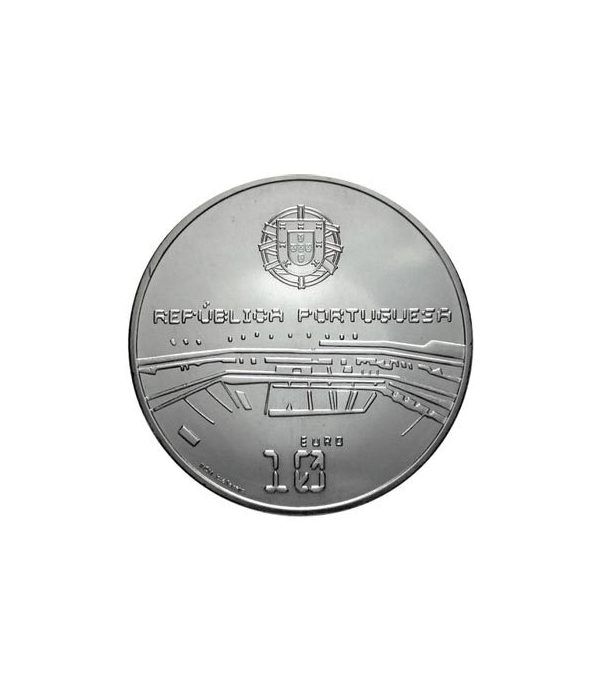 Portugal 10 Euros 2006 Mundial Futbol FIFA Alemania. Plata.