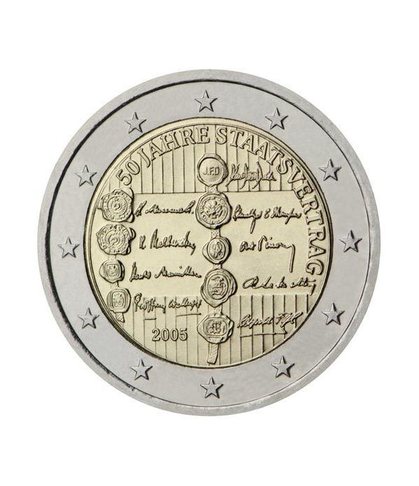 moneda conmemorativa 2 euros Austria 2005.  - 2