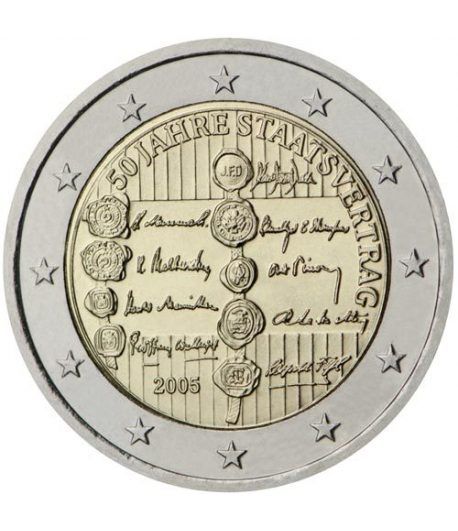 moneda conmemorativa 2 euros Austria 2005.