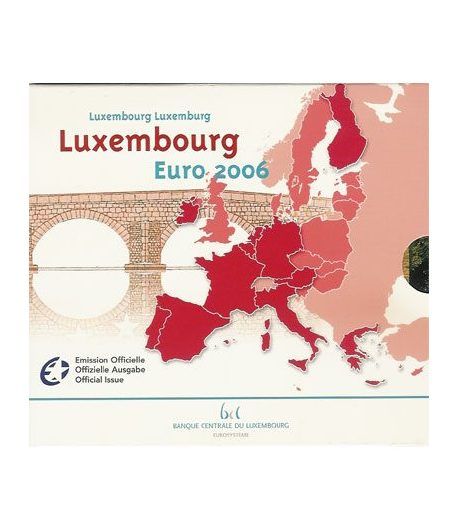 Cartera oficial euroset Luxemburgo 2006