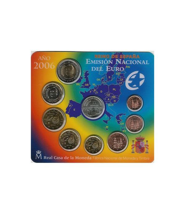 Cartera oficial euroset España 2006 + medalla Plata Adhesión  - 2