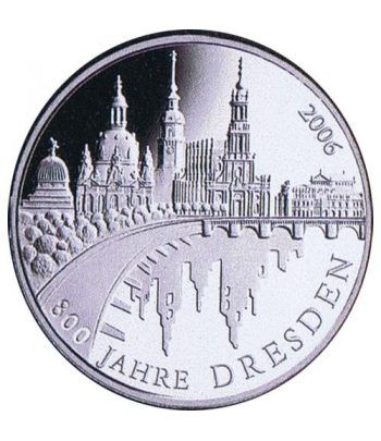 moneda Alemania 10 Euros 2006 A. Dresden.  - 1