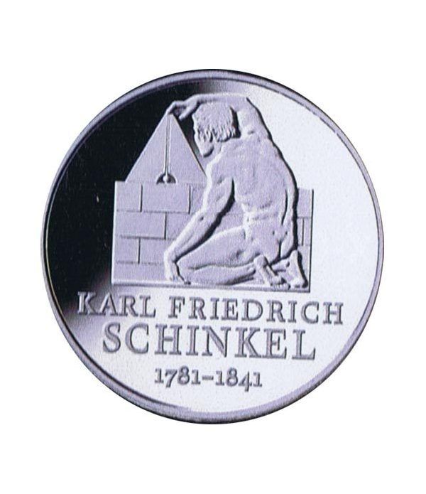 moneda Alemania 10 Euros 2006 F. Karl Friedrich Schinkel.