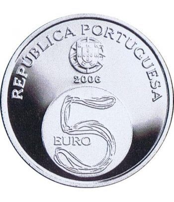 Portugal 5 Euros 2006 Unesco Monasterio de Alcobaça. Plata