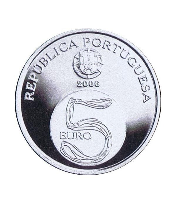 Portugal 5 Euros 2006 Unesco Monasterio de Alcobaça. Plata  - 2