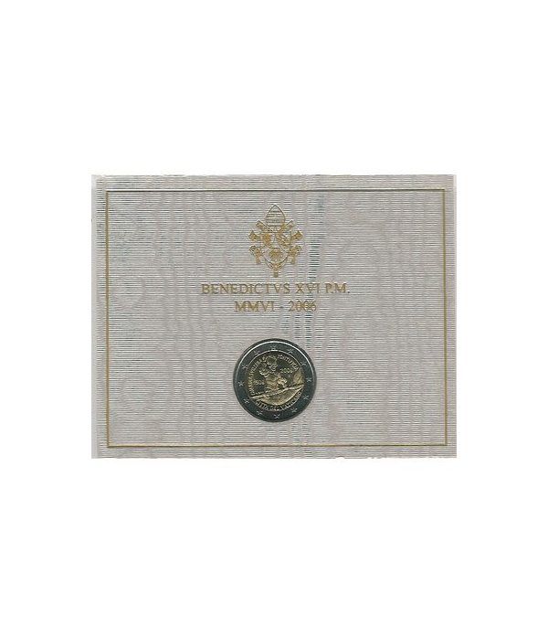 moneda conmemorativa 2 euros Vaticano 2006. Estuche Oficial.