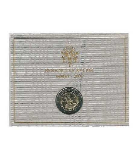 moneda conmemorativa 2 euros Vaticano 2006. Estuche Oficial. - 2 moneda conmemorativa 2 euros Vaticano 2006. Estuche Oficial. - 2