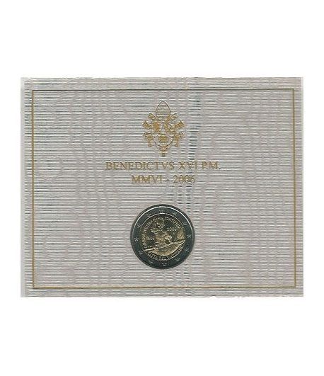 moneda conmemorativa 2 euros Vaticano 2006. Estuche Oficial.