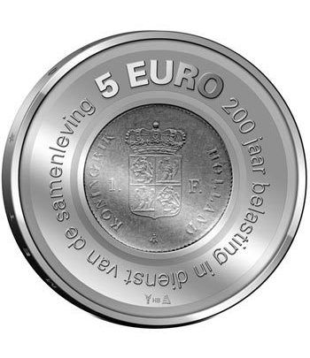 Holanda 5 Euros 2006 200º Aniversario Administración Tributaria.  - 1