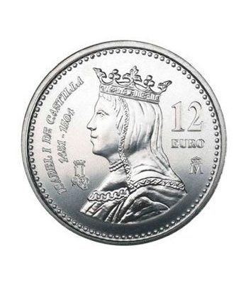 Moneda conmemorativa 12 euros 2004 Isabel.