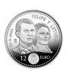 Moneda conmemorativa 12 euros 2004 Boda Principe