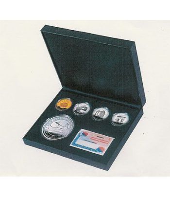 Monedas 2007 V Aniversario del Euro. Completa Oro y plata.