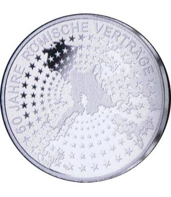 moneda Alemania 10 Euros 2007 F. Tratado de Roma.  - 1