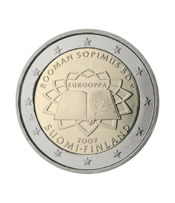 moneda Finlandia 2 euros 2007 Tratado de Roma  - 2