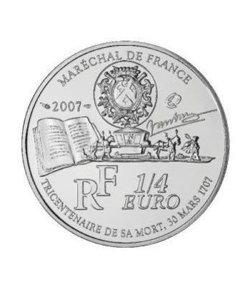 Moneda Francia 1/4 euro 2007 Vauban - estuche