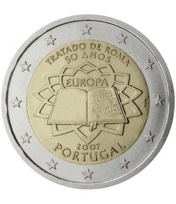 moneda Portugal 2 euros 2007 Tratado de Roma