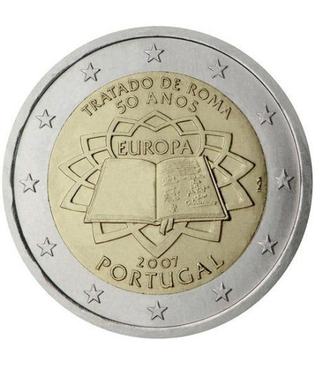 moneda Portugal 2 euros 2007 Tratado de Roma