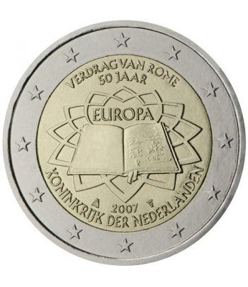 moneda Holanda 2 euros 2007 Tratado de Roma