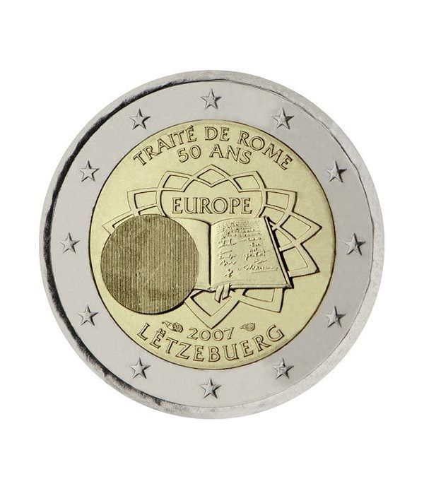 moneda Luxemburgo 2 euros 2007 Tratado de Roma  - 2