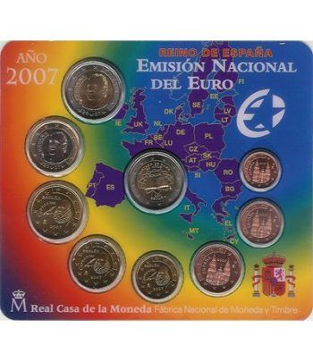 Cartera oficial euroset España 2007 + 2€ Tratado de Roma