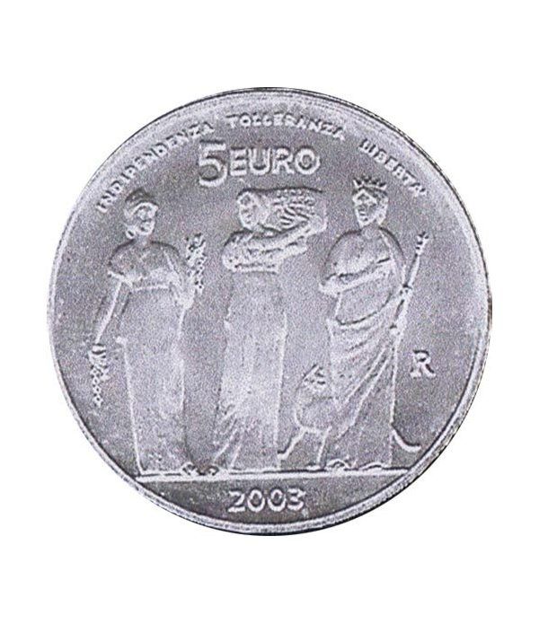 San Marino 5 Euros 2003 Juegos Olímpicos verano  - 1