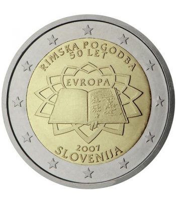 moneda Eslovenia 2 euros 2007 Tratado de Roma