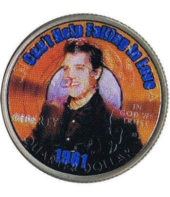 Moneda E.E.U.U. 1/4$ 2002 Elvis 1961 Can't Help Falling in Love.