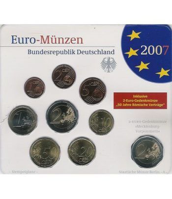 Cartera oficial euroset Alemania 2007 (5 cecas).