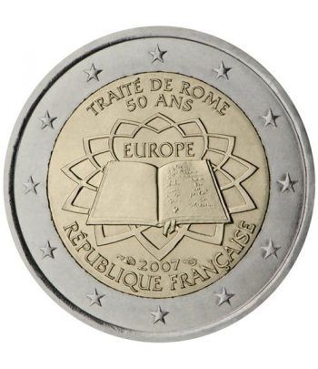 moneda Francia 2 euros 2007 Tratado de Roma  - 2