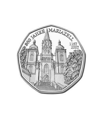 moneda Austria 5 Euros 2007 (nueve esquinas) Mariazell.