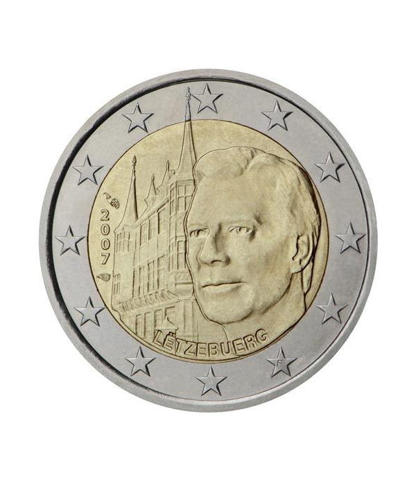 moneda conmemorativa 2 euros Luxemburgo 2007.