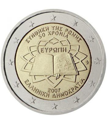 moneda Grecia 2 euros 2007 Tratado de Roma